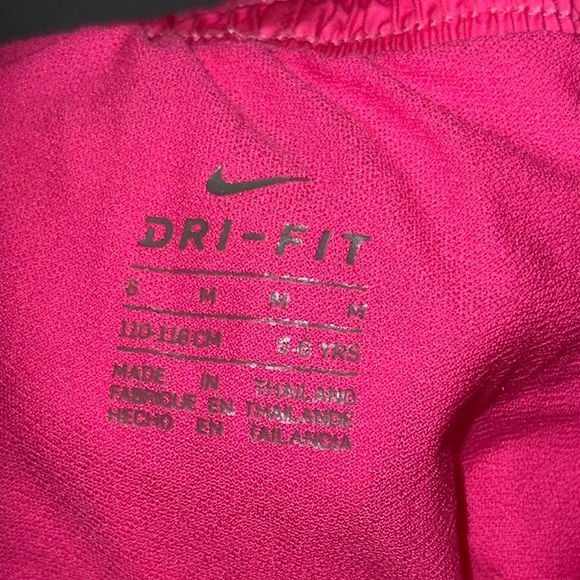 Nike Dri Fit Kids Pink and Gray Shorts size 6 with liner - Picture 3 of 3